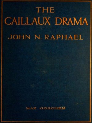 cover image of The Caillaux Drama